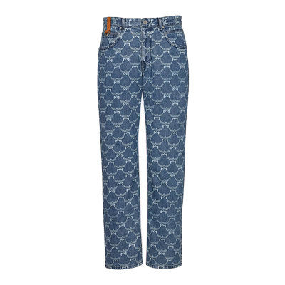 MCM COLLECTION LAURETOS经典花纹牛仔裤男女同款