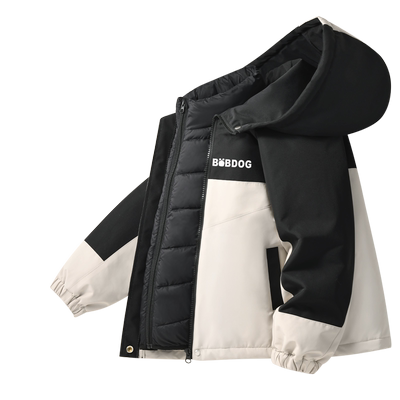 巴布豆儿童羽绒服男款2023新款