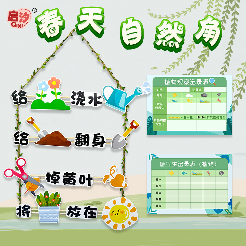 幼儿园环创装饰小学主题墙面班级布置美工区域区角材料墙贴植物