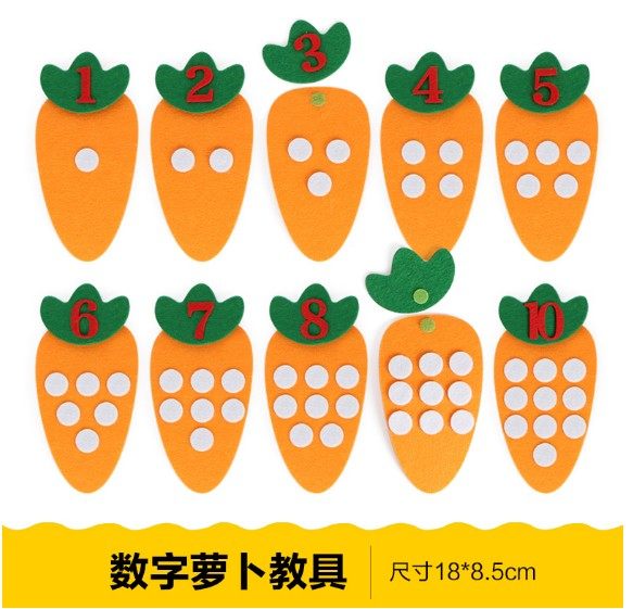 幼儿园区域区角活动数学区小班玩教具数手指头学数学动手操作材料