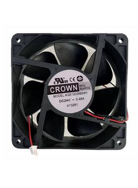 全新正品CROWN AGE12038B24H/24U变频器24V散热风扇AGD12038B24J