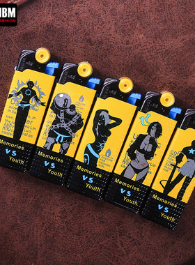 贵族一次性短款打火机迷你砂轮式潮男滑轮火石时尚创意个性礼品