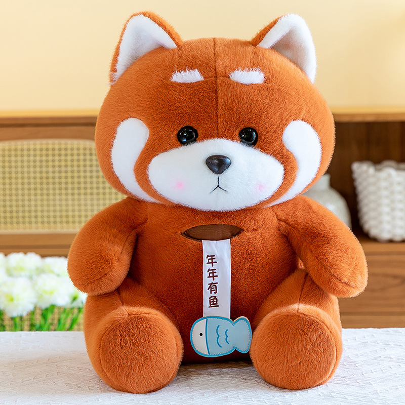 咔唯猫呆萌可爱浣熊公仔抱枕