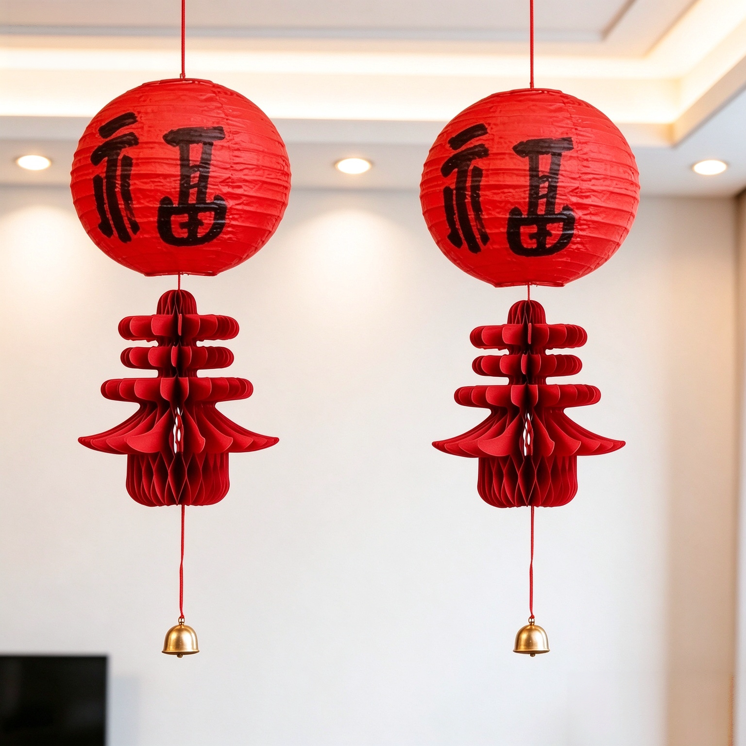 春节福字灯笼挂饰新年装饰品店铺吊顶搬家乔迁氛围布置年味挂件
