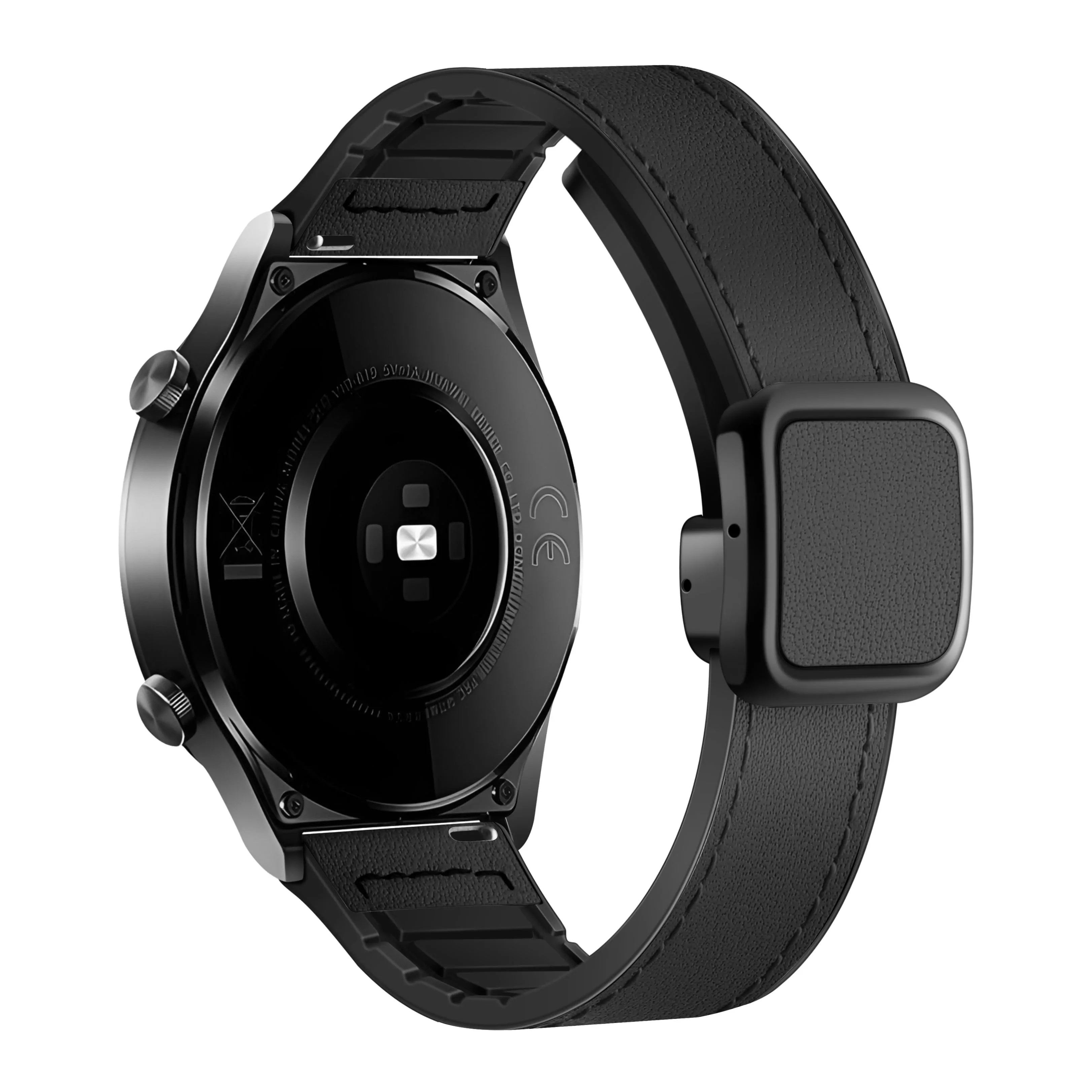 适用华为GT5牛皮表带gt4磁吸gt3折叠gt3pro疯马纹watchgt4pro腕带