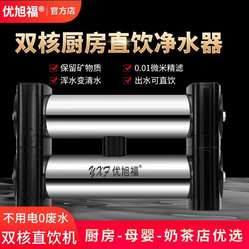 高端双子星净水机专业家用不锈钢厨房直饮净水器器饮家用净水机直