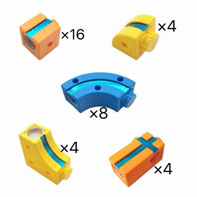 贝杰斯通用磁力轨道积木配件悬浮小火车高铁磁吸轨道车拼装玩具