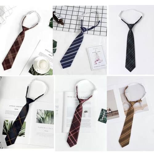 炫葵日系JK领带制服免打领结学院风校服复古学生DK领带衬衫男女潮