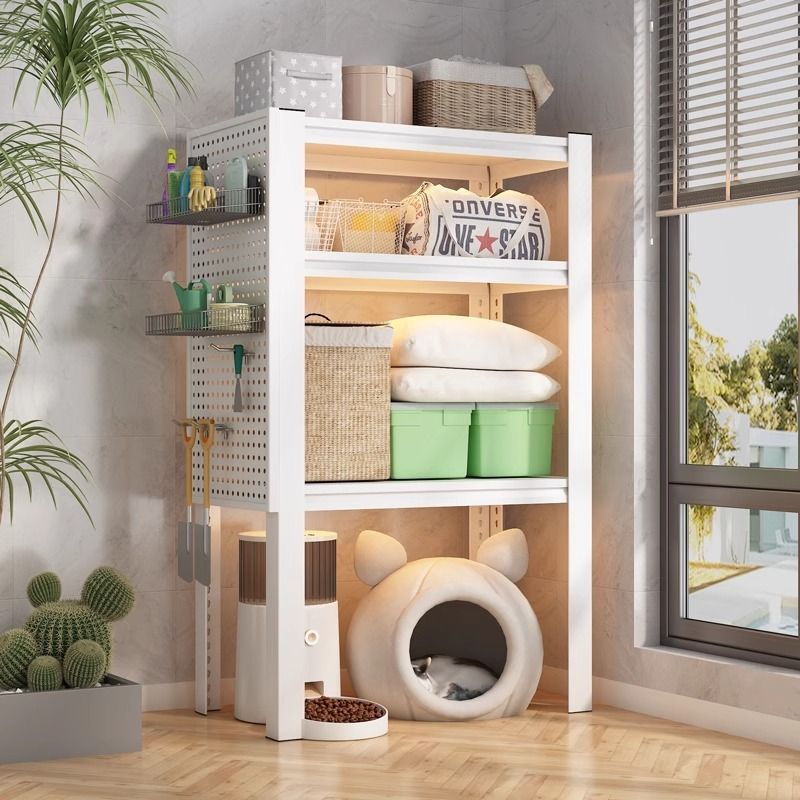 宠物用品置物架落地多层家用猫粮罐头零食囤货猫咪粮仓钢制收纳架