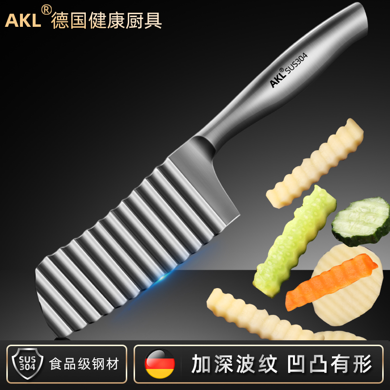 AKL304不锈钢加厚开刃土豆切