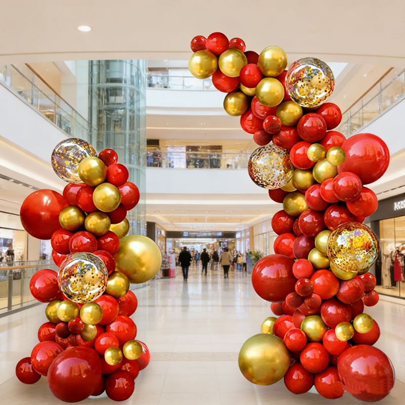 2026新年快乐开业气球拱门支架室外结婚装饰4S店路引庆门口布置用