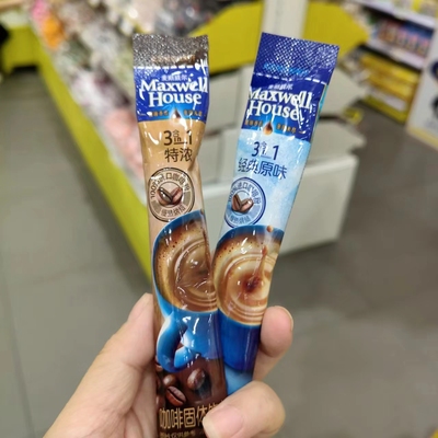 零食优选很忙麦斯威尔速溶咖啡特浓原味小吃13克小条满35包邮