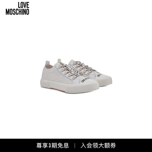 女士休闲板鞋moschino网眼