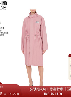 【惊喜特惠】M05CH1N0 JEANS  女士Rubber Logo棉质风衣