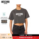 T恤 Jeans女士对比色logo印花棉质短款 特享倒计时 Moschino