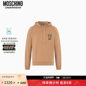 特享倒计时 Moschino underwear 男士 泰迪熊连帽卫衣