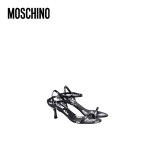 Moschino 25早春 女士雛菊印花高跟涼鞋 莫斯奇諾