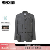多口袋装 饰单排扣西装 莫斯奇诺 男士 特享倒计时 Moschino