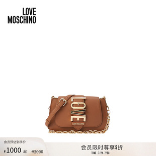 Love 末折扣 季 飾單肩斜挎包 25春夏 女士金屬徽標(biāo)裝 Moschino