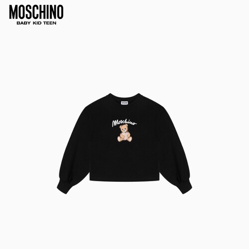 Moschino/莫斯奇诺 儿童泰迪熊印花棉质运动衫