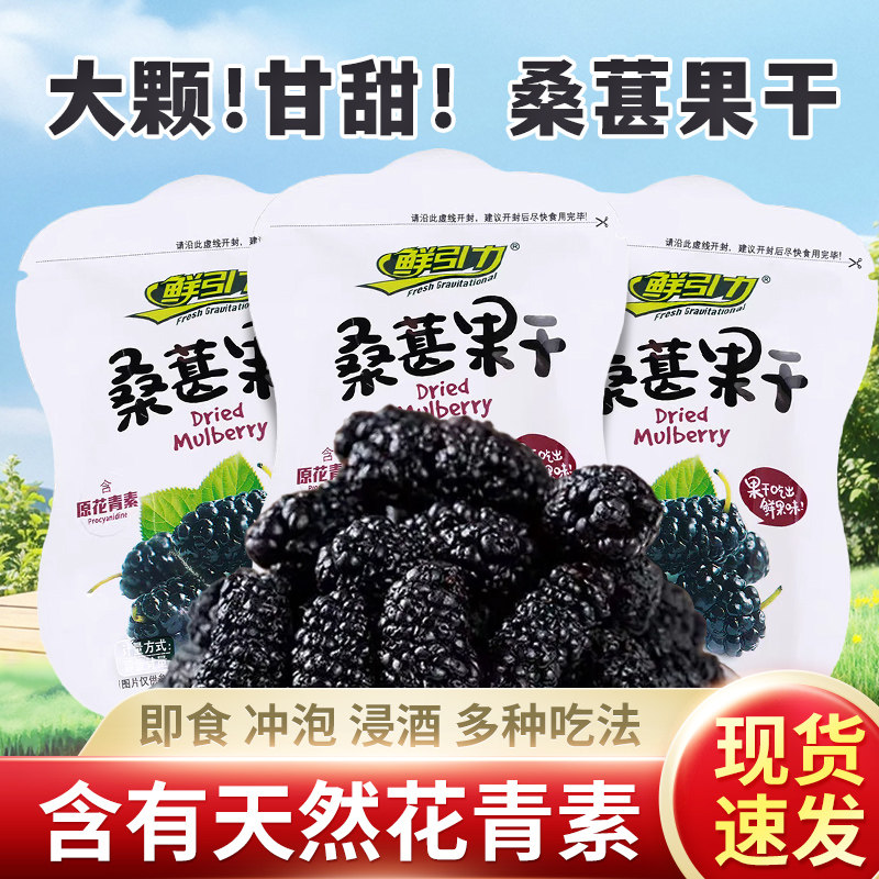 鲜引力桑葚干即食小包装果脯水果干蜜饯果脯休闲解馋零食