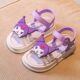 可爱卡通小女孩防滑软底女宝宝罗马公主沙滩鞋 库洛米女童凉鞋 夏款