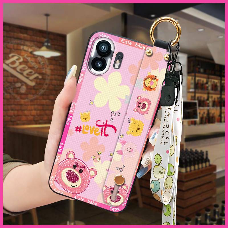 适用Nothing Phone2手机壳腕带硅胶防尘质感软壳全包个性指环