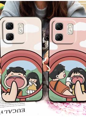 适用infinix Hot50i/Smart9/X6531/X6532手机壳软壳情侣卡通纯色