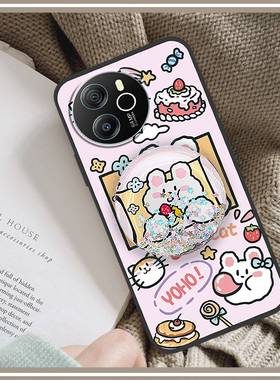 适用凌度Shark8/Blackview Oscal Tiger12手机壳支架奢华情侣