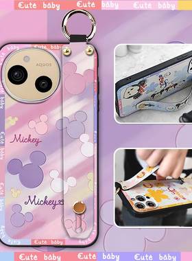 适用夏普Aquos sense9/SHG14/SH-53E手机壳防尘卡通支架奢华软壳