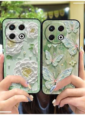 适用Tecno Spark30 Pro 4G/传音KL7手机壳趣味全包边数码油画花