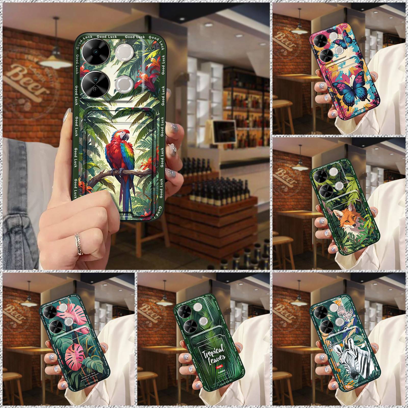 适用Itel P65/P671L手机壳软壳新款防尘插卡质感青春卡包卡通