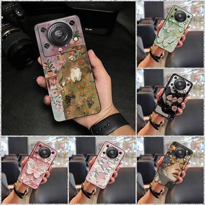 适用欧奇C60/Oukitel C60 Pro手机壳质感搞怪散热涂鸦油画个性女