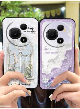 适用TCL 60 NxtPaper手机壳搞怪油画卡通纯色男女款可爱趣味花女