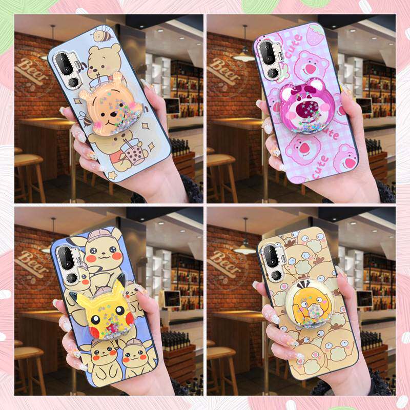 适用HTC U24 Pro手机壳新款旋转趣味支架可爱质感动漫防尘奢华