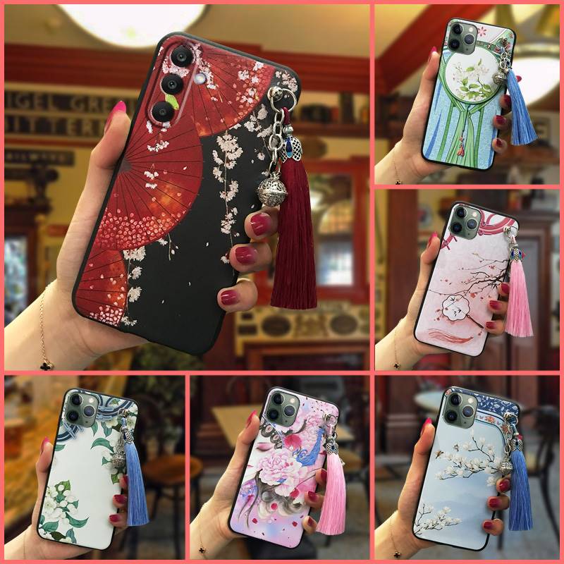 适用三星M56 5G/SM-M566B手机壳质感液态散热潮流男女款古风流苏