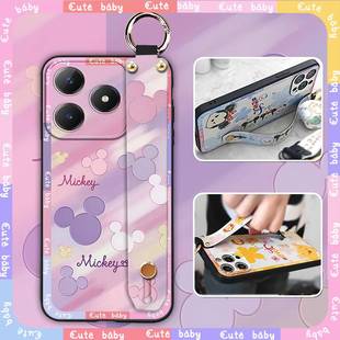 Realme 4G手机壳防尘新款 C63 C61 情侣硅胶奢华液态 适用OPPO