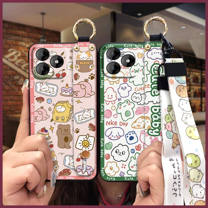 适用欧奇C53/Oukitel C53手机壳挂绳软壳动漫情侣支架可爱男女款