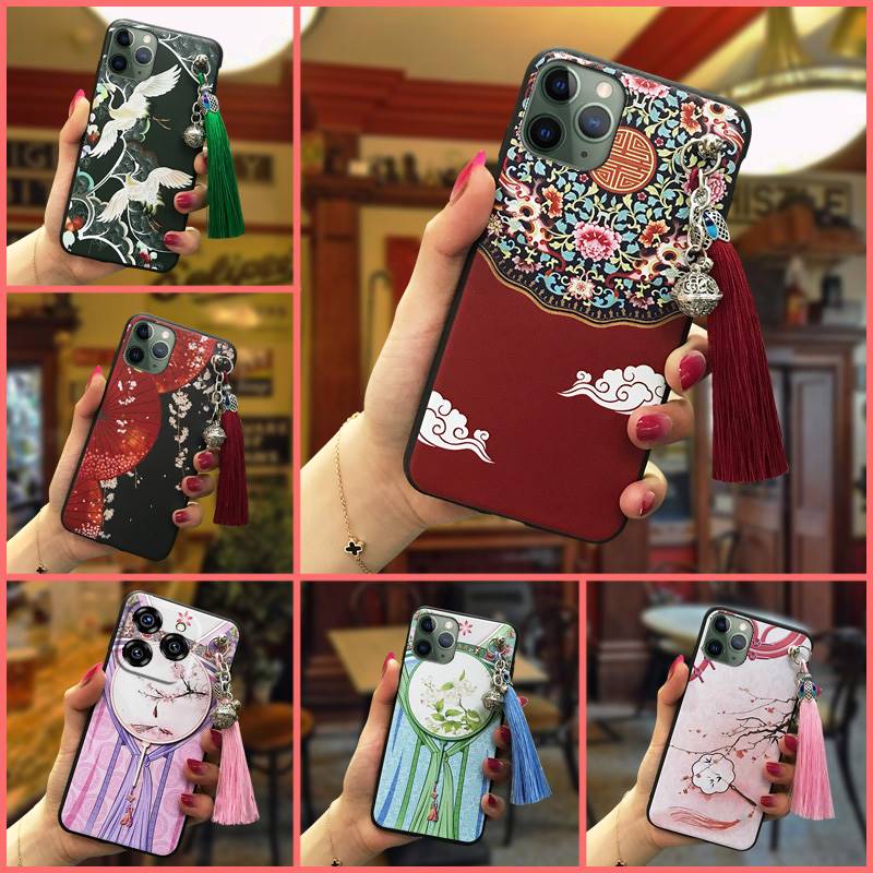 适用欧奇C50/Oukitel C50手机壳铃铛质感中国风流苏潮流奢华软壳