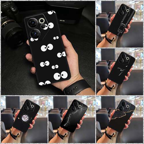 适用Tecno Camon20 Premier/传音CK9n手机壳情侣搞怪纯色软壳CP