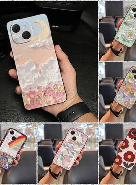 适用Tecno Spark40C/Km4k手机壳简约散热油画男女款青春新款奢华