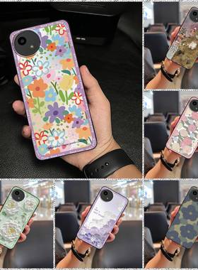 适用夏普Aquos wish5/SH-52F手机壳情侣女油画防尘数码潮流搞怪