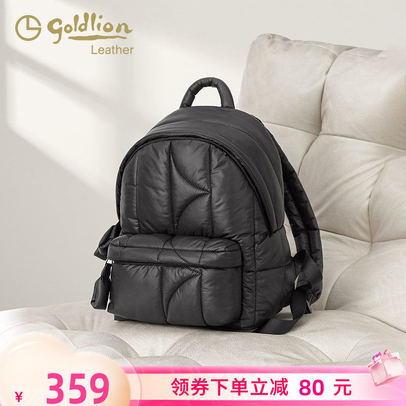 金利来女士2026新款时尚云朵背包软休闲百搭迷你通勤旅行双肩包潮