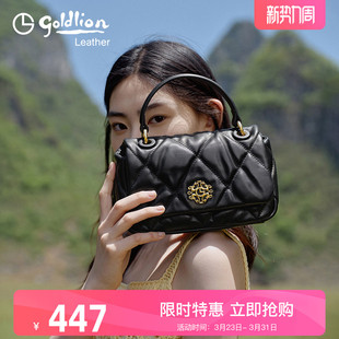 金利来轻奢云朵包包软手提包2026新款 真皮女包单肩斜挎小包牛皮潮