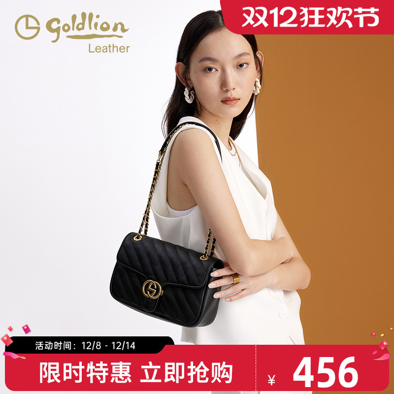 时尚单肩包金利来百搭潮流