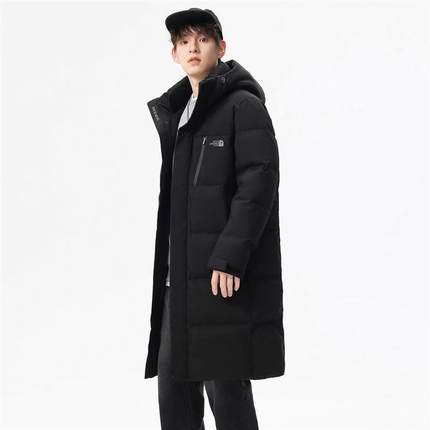 2024冬季长款羽绒服男款加厚过膝连帽棉袄潮牌大衣鸭绒棉衣外套