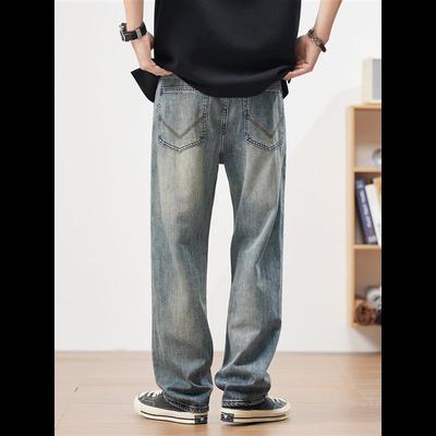 牛仔裤男夏季cleanfit美式