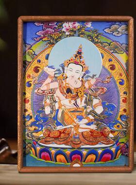 金刚萨埵佛尊铜雕画桌面摆台