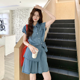 现货新品夏新休闲不挑人显瘦牛仔套装2C293-Q863-P155-K227，女装套装/套裙，2C293
