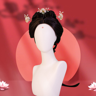 日常出游明制汉服假发女长发古风国风日常万用懒人造型古装全头套